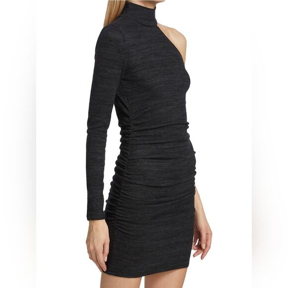 N:Philanthropy Electra asymmetrical charcoal dress size large - Picture 3 of 8